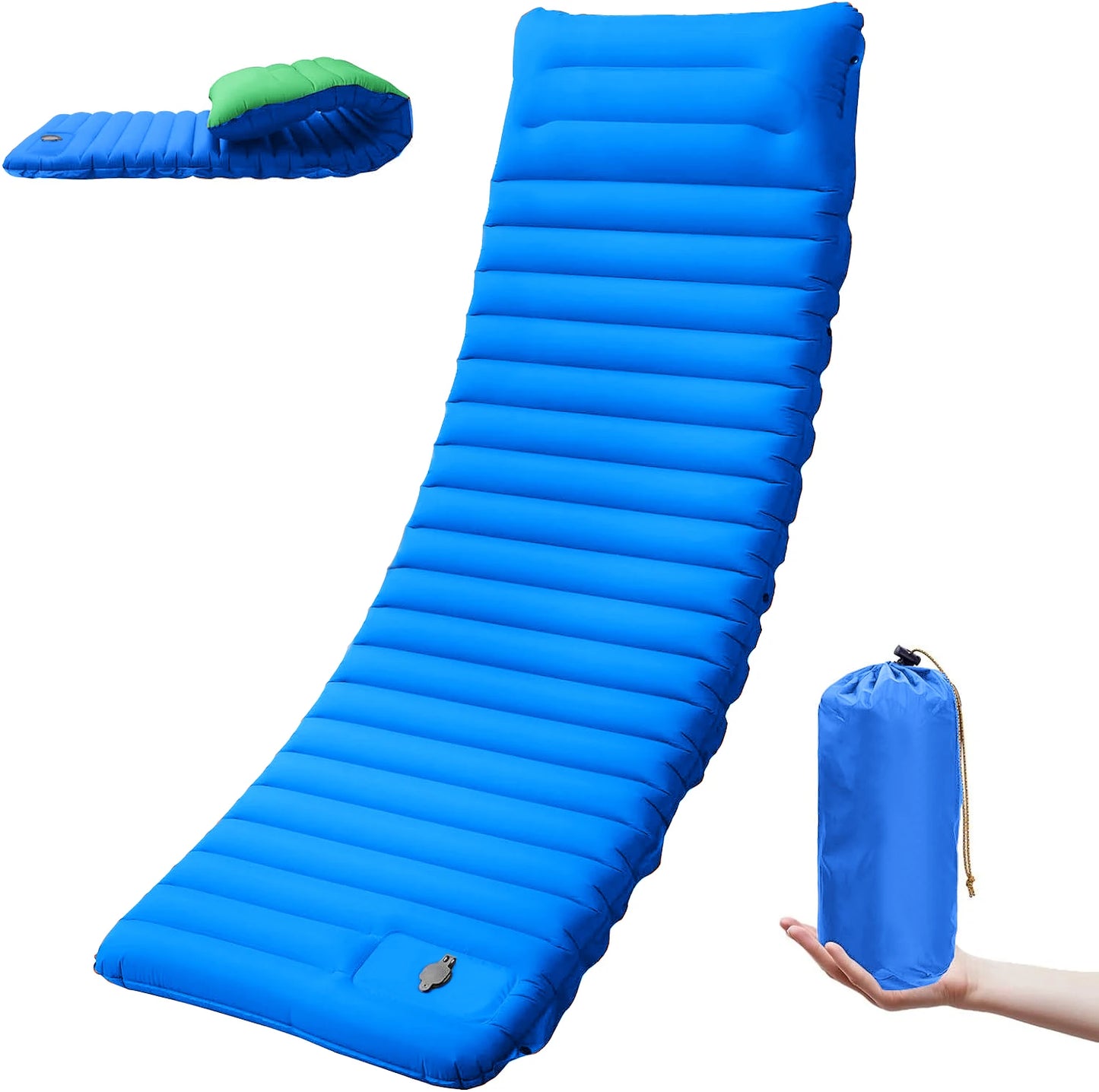 Extra Thick Self-Inflating Camping Sleeping Pad for Outdoor Adventures