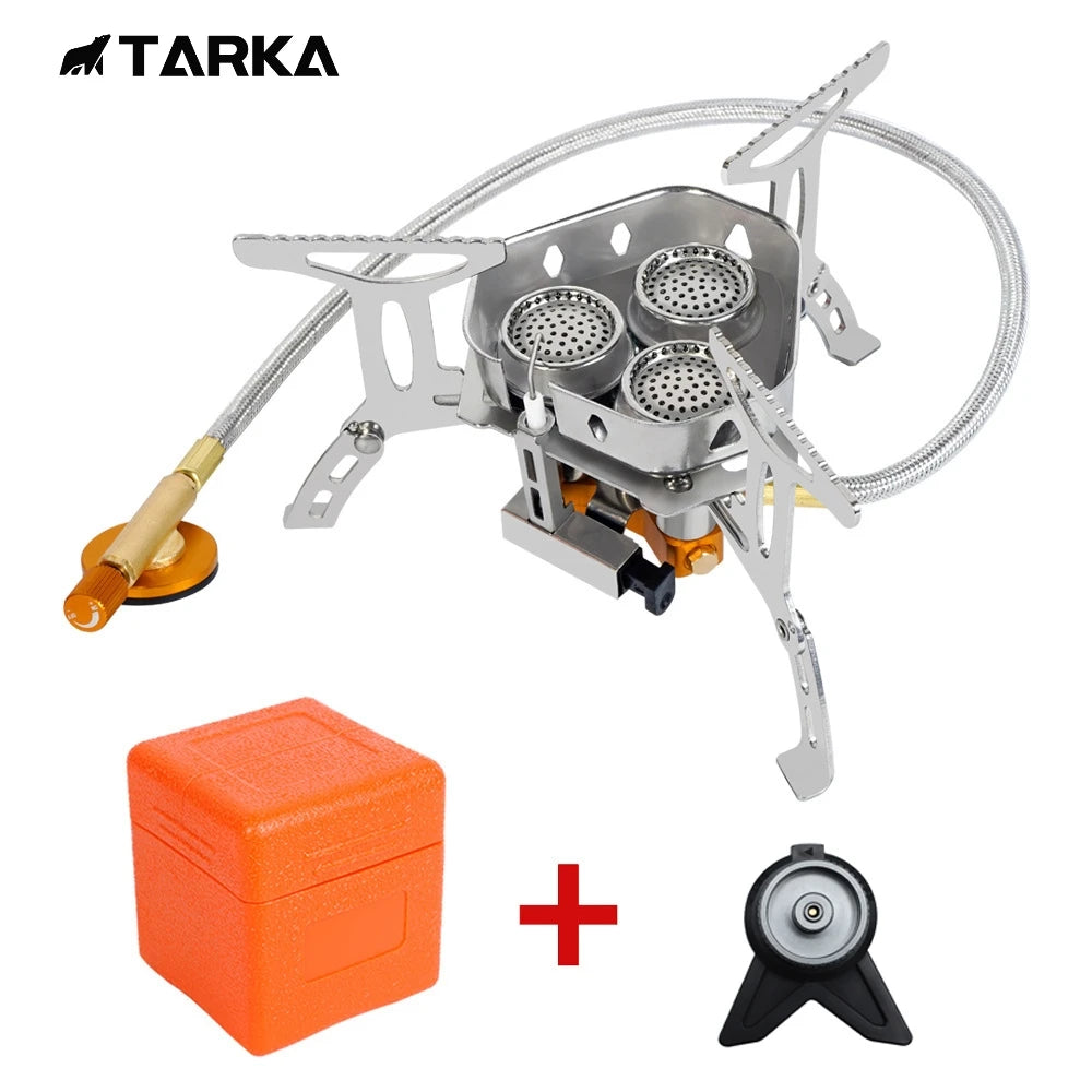 3-Burner Folding Gas Stove for Camping Outdoor Cooking Adventures