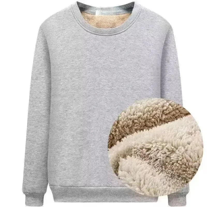 Men’s Warm Fleece Base Shirt for Winter Casual Comfort