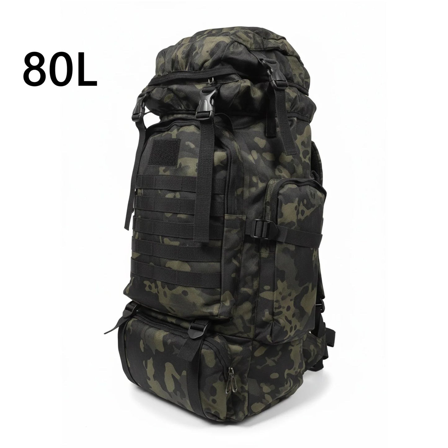 80L Tactical Backpack for Hiking Camping Travel Adventures