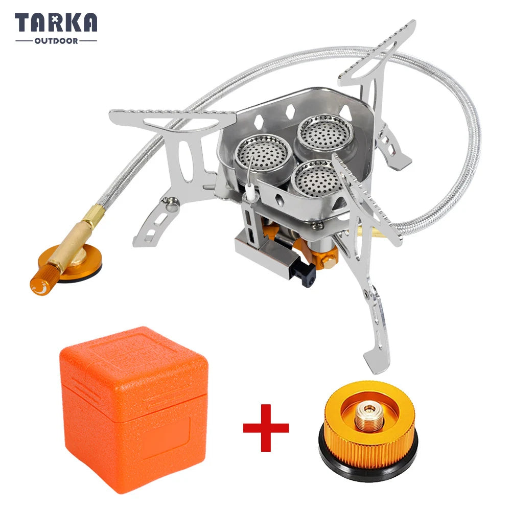 3-Burner Folding Gas Stove for Camping Outdoor Cooking Adventures