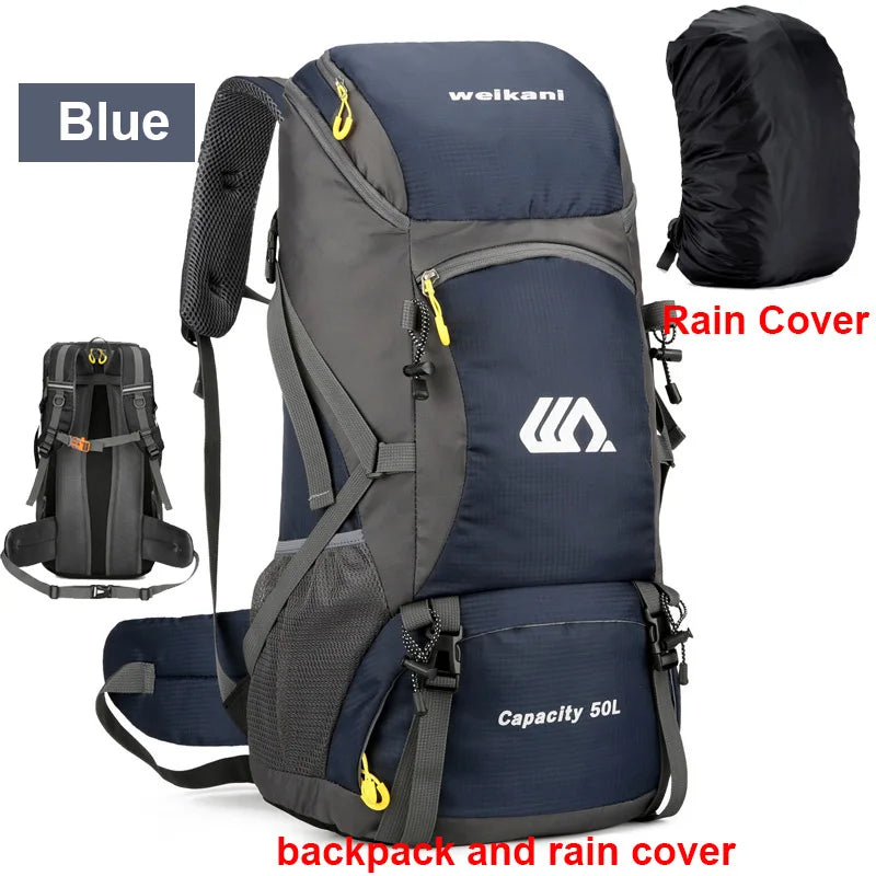 50L Waterproof Travel Backpack for Hiking Camping Climbing Outdoor Adventures