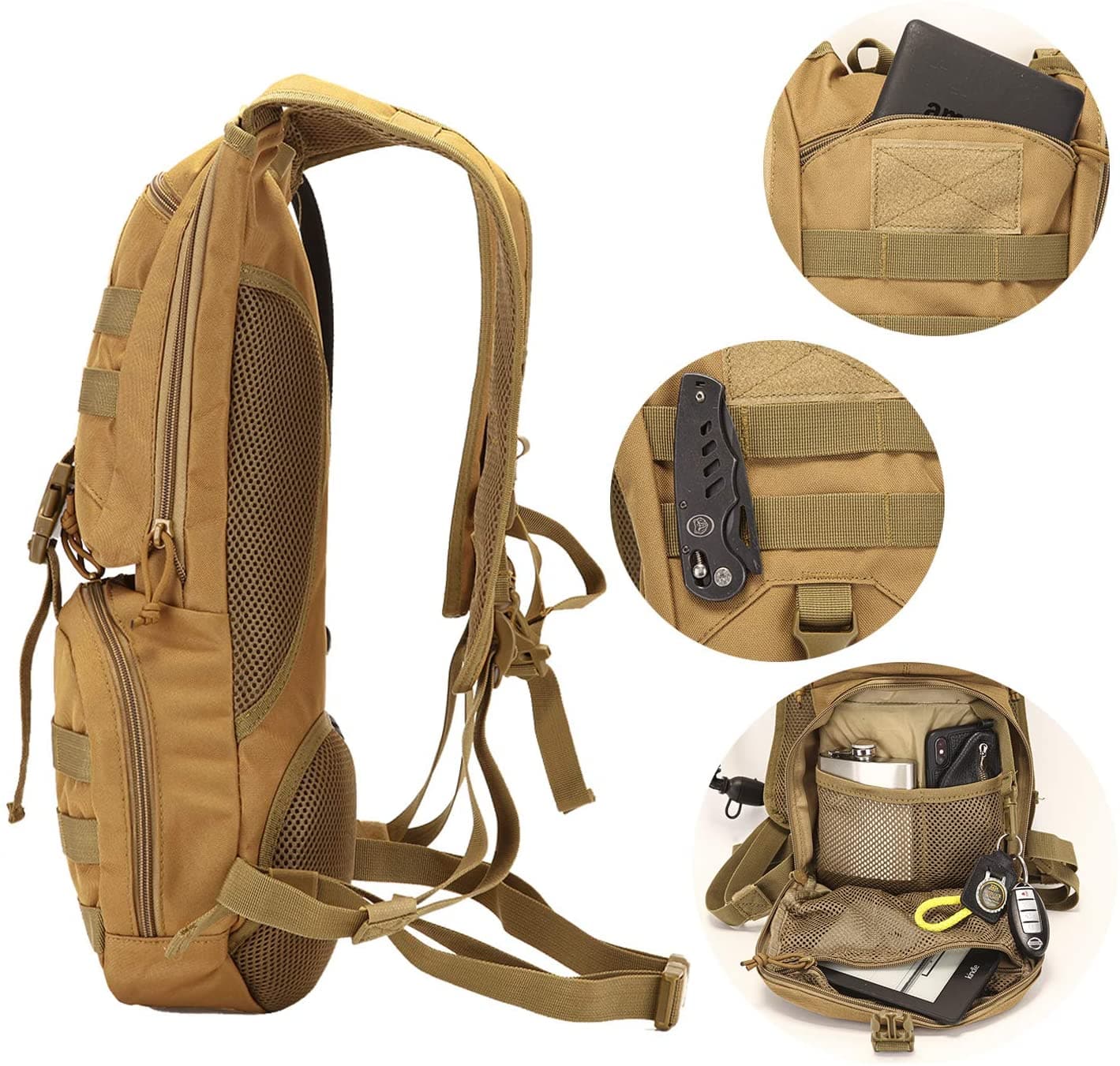 Hydration Backpack + 3L Water Bladder Bundle