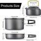 Portable Nonstick Camping Cookware Set for Hiking Outdoor Adventures