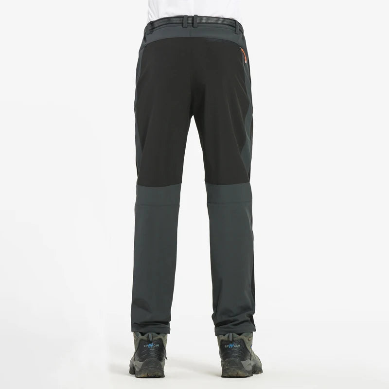 Warm Waterproof Fleece Hiking Pants for Winter Outdoor Adventures