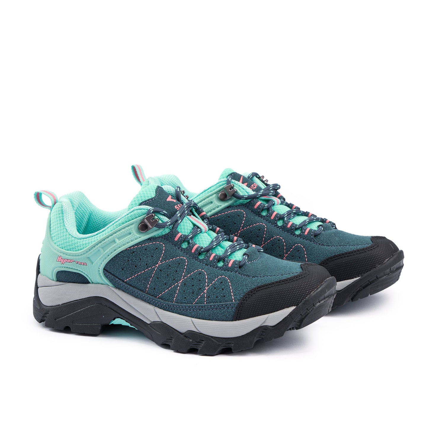 Pioneer Girls Outdoor Hiking Shoe Denim/Mint