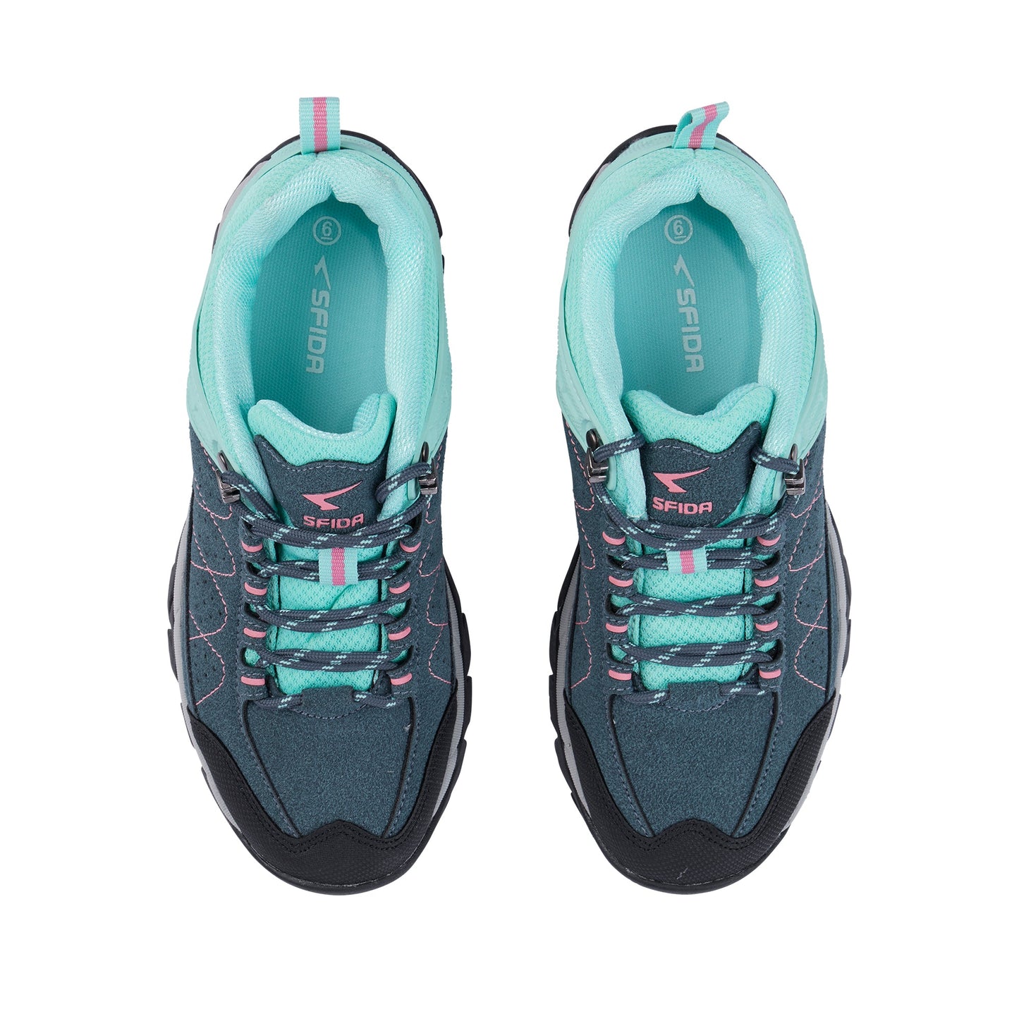 Pioneer Girls Outdoor Hiking Shoe Denim/Mint