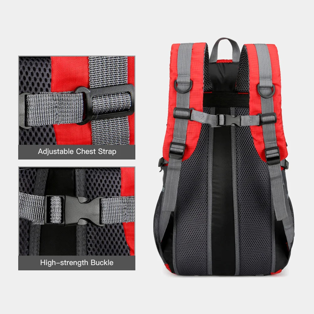 40L Waterproof Hiking Backpack for Travel Trekking Mountaineering Adventures