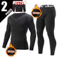 Men’s Thermal Underwear Set for Winter Sports Fitness Activities
