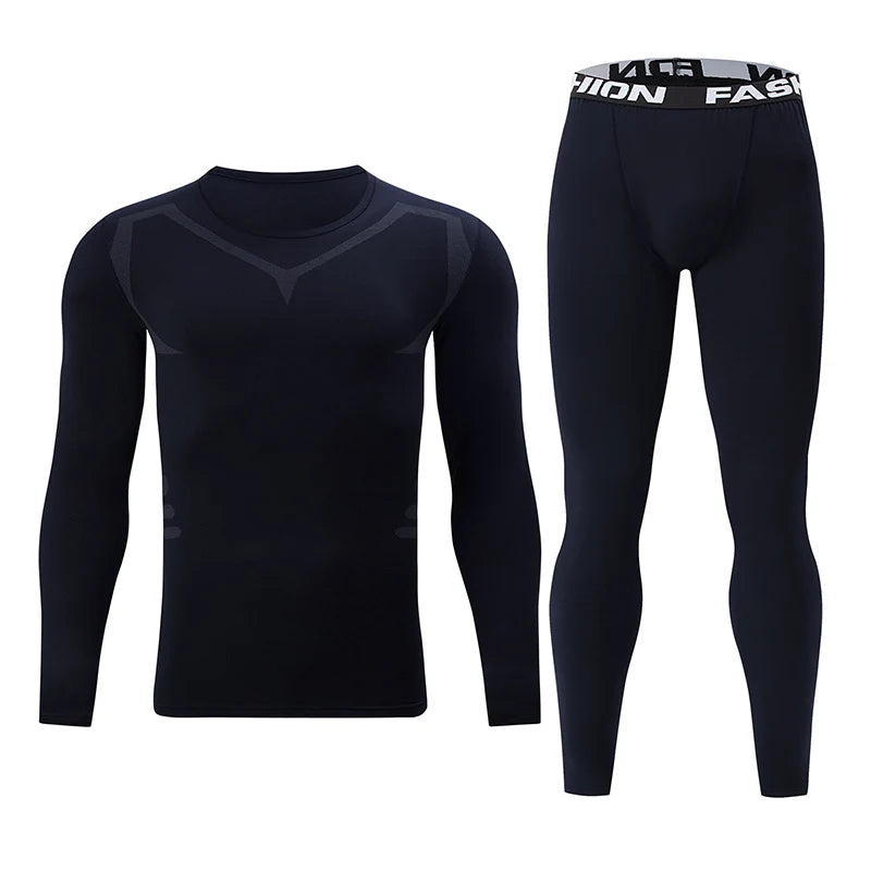 Men’s Thermal Underwear Set for Winter Sports Fitness Activities