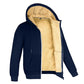Warm Lambswool Fleece Jacket with Hood for Winter Comfort