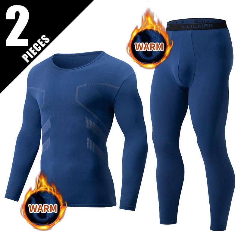 Men’s Thermal Underwear Set for Casual Winter Sports Activities