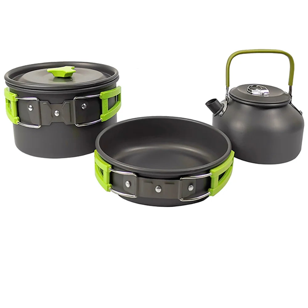 Nonstick Camping Cookware Set for Outdoor Picnic Travel Adventures