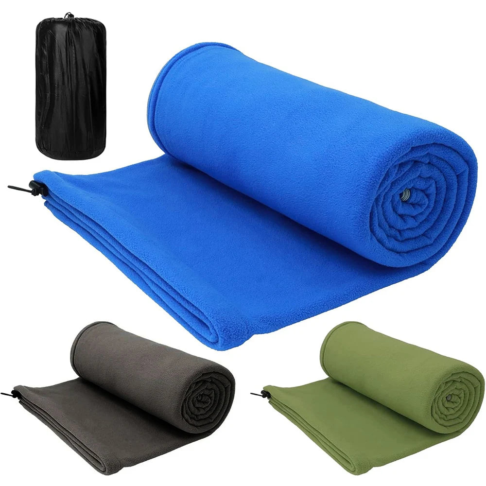 Portable Fleece Sleeping Bag Liner for Camping Travel Adventures