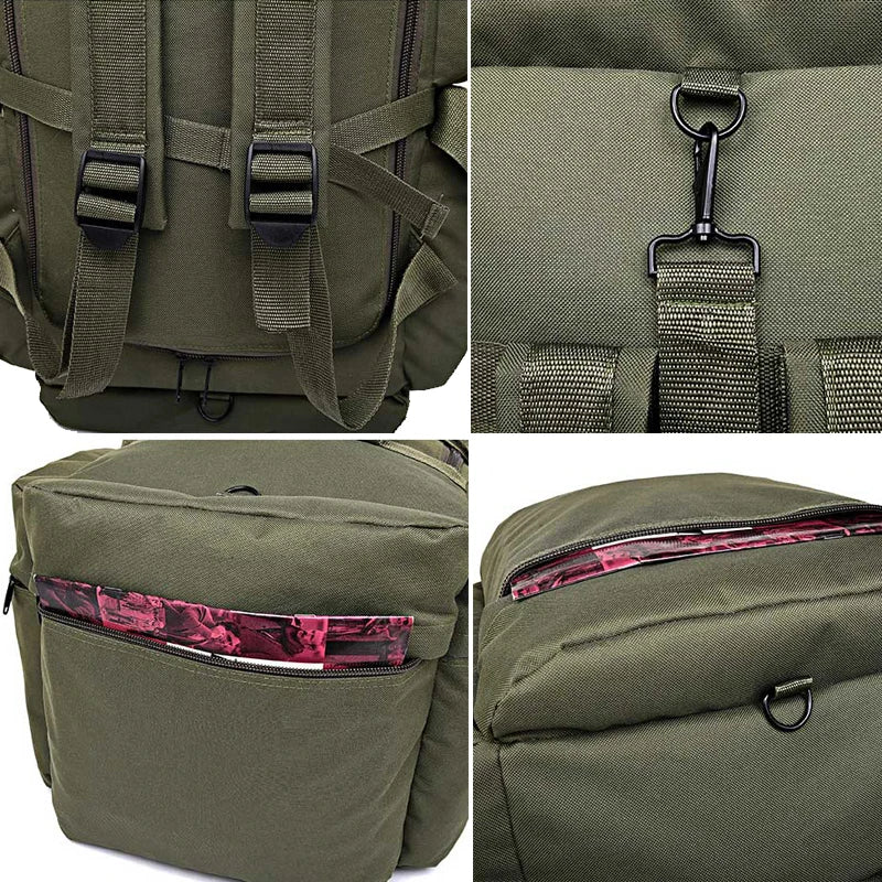 100L Camping Travel Backpack for Hiking Weekend Outdoor Adventures
