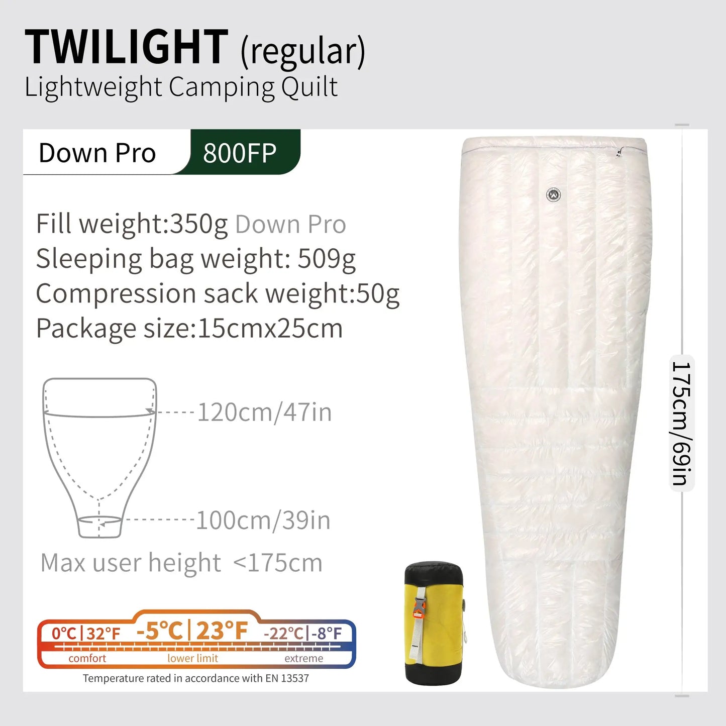 Ultralight Down Sleeping Bag for Winter Camping Hiking Adventures