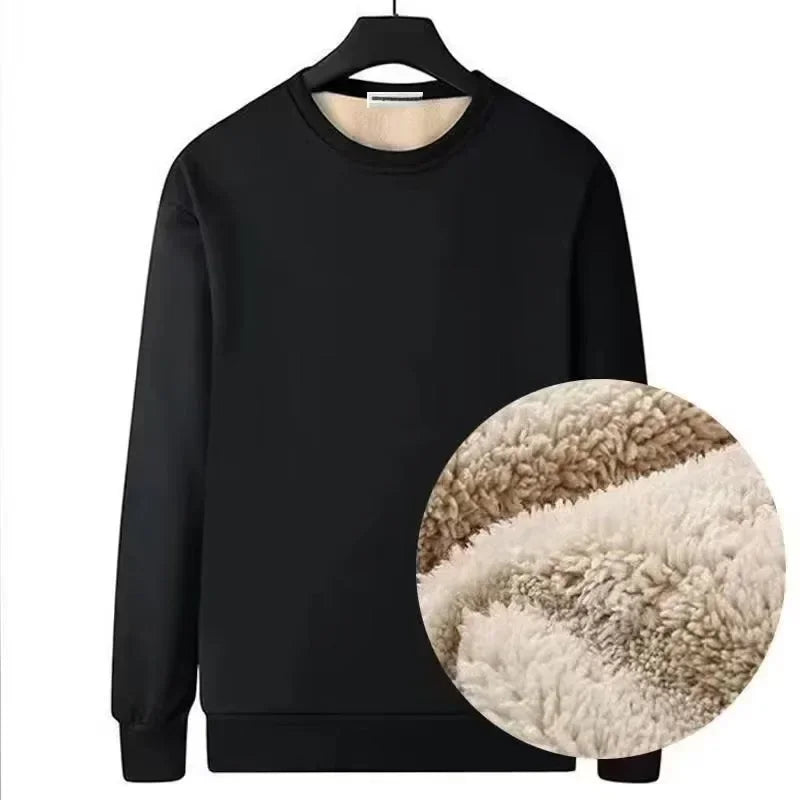 Men’s Warm Fleece Base Shirt for Winter Casual Comfort