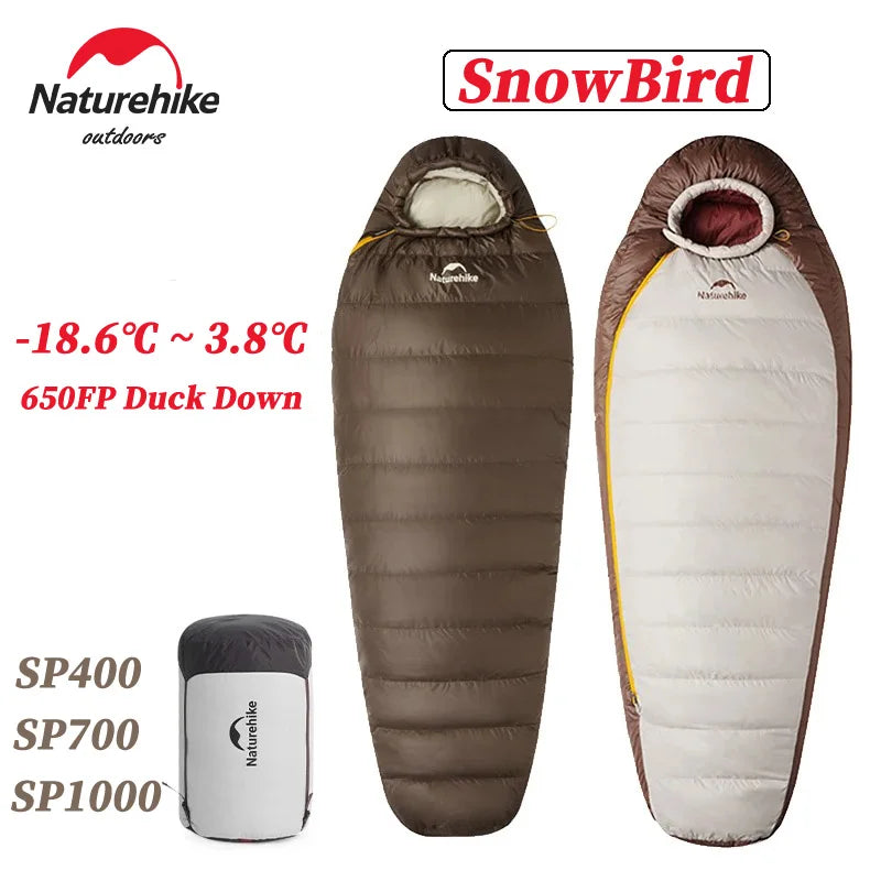 Ultralight Duck Down Sleeping Bag for Four-Season Outdoor Adventures