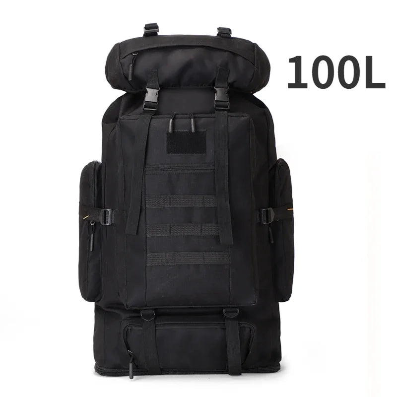 80L Tactical Backpack for Hiking Camping Travel Adventures