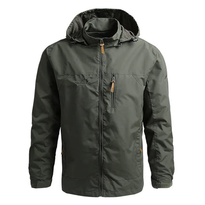 Men’s Waterproof Tactical Windbreaker for Outdoor Climbing Adventures