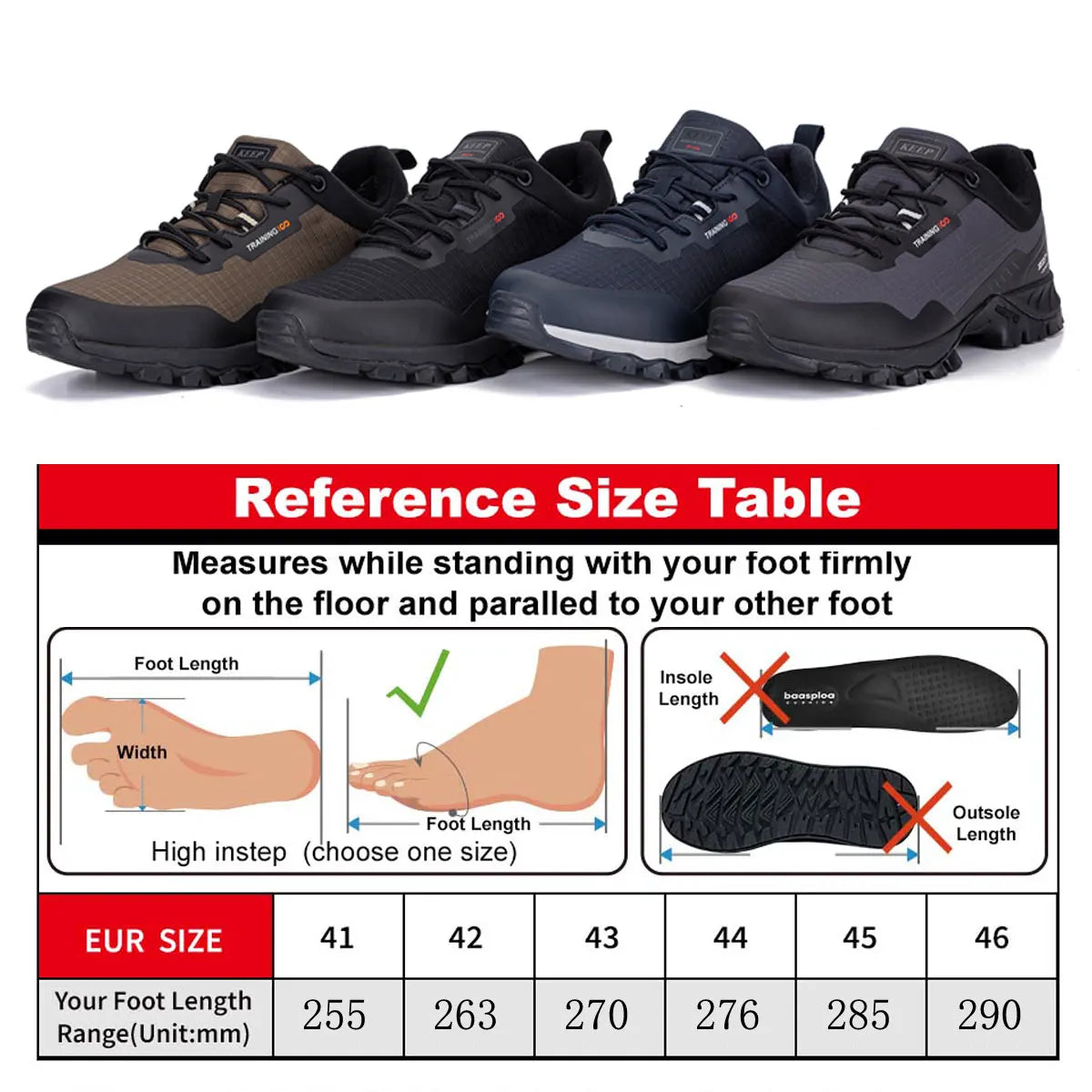 Men’s Waterproof Hiking Shoes for Climbing Outdoor Walking Adventures