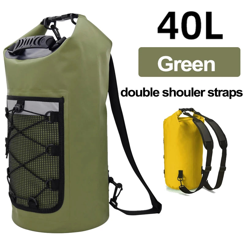 Waterproof Dry Bag Backpack for Swimming Kayaking Boating Outdoor Adventures