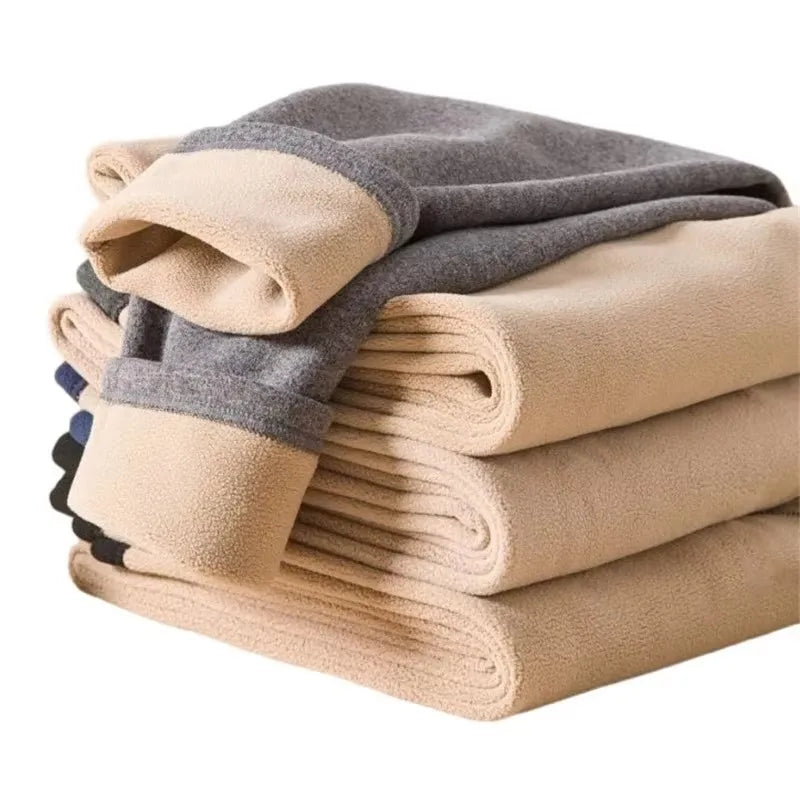 Men’s Winter Thermal Underwear Set with Mock Neck Design