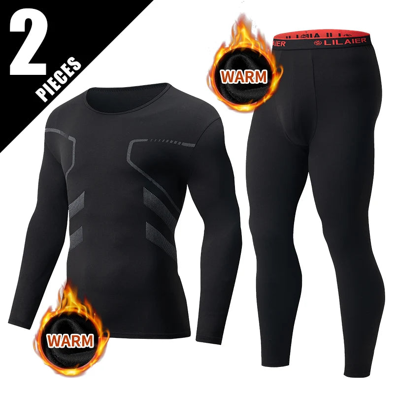 Men’s Thermal Underwear Set for Casual Winter Sports Activities