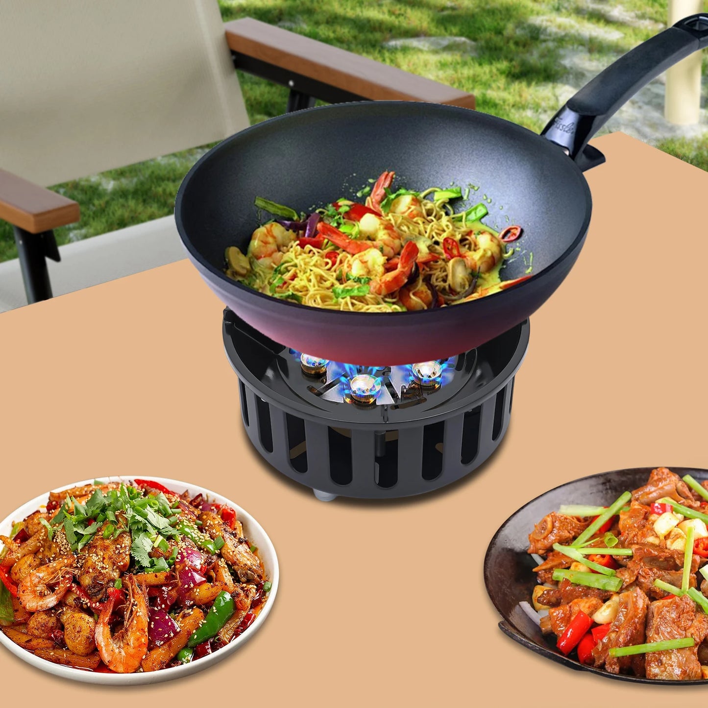 21000W Portable Butane Stove for Outdoor Camping Cooking Adventures
