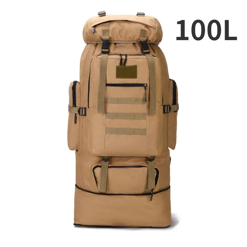 80L Tactical Backpack for Hiking Camping Travel Adventures
