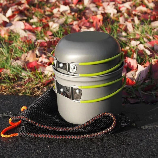 Portable Camping Cookware Set for Hiking Outdoor Cooking Adventures