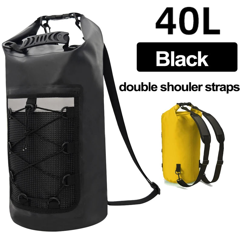 Waterproof Dry Bag Backpack for Swimming Kayaking Boating Outdoor Adventures
