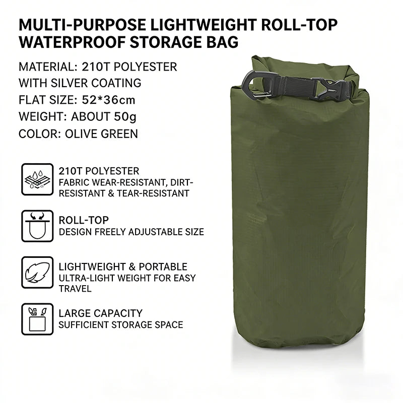 Ultralight Waterproof Dry Bag for Swimming Paddle Outdoor Adventures