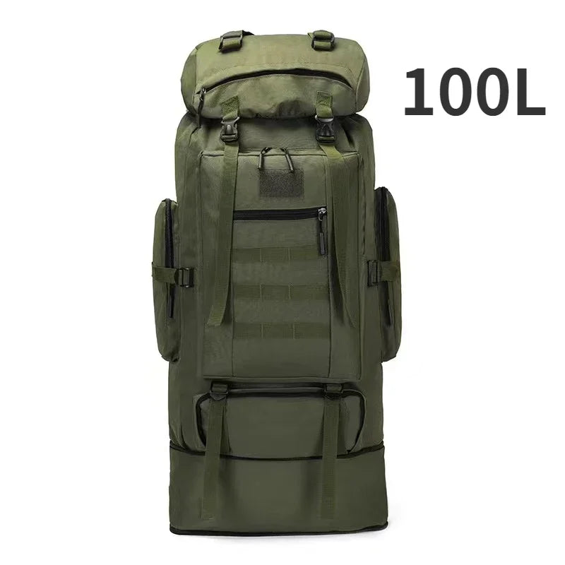 80L Tactical Backpack for Hiking Camping Travel Adventures