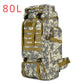 80L Tactical Backpack for Hiking Camping Travel Adventures