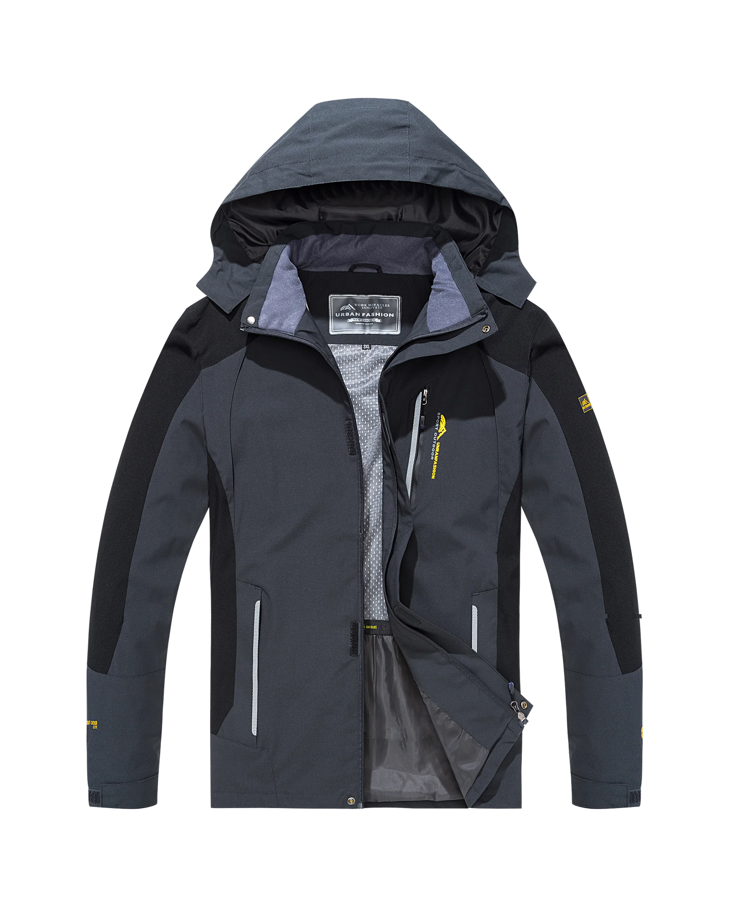 Men’s Waterproof Hiking Jacket for Camping Trekking Outdoor Adventures