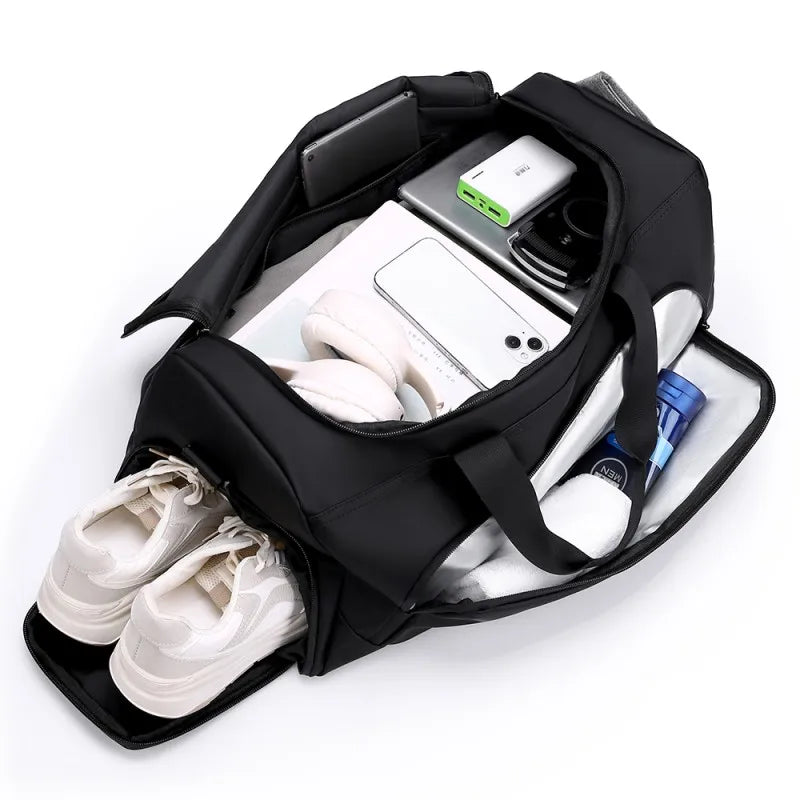 Large Capacity Sports Gym Duffel Bag with Shoe Compartment