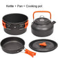 Nonstick Camping Cookware Set for Outdoor Picnic Travel Adventures