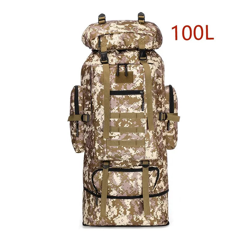 80L Tactical Backpack for Hiking Camping Travel Adventures