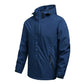 Men’s Waterproof Hooded Raincoat for Hiking Outdoor Adventures