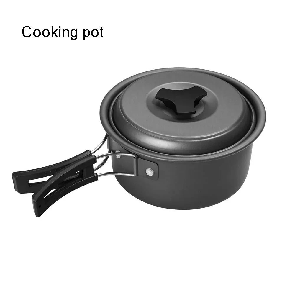 Portable Nonstick Camping Cookware Set for Hiking Outdoor Adventures