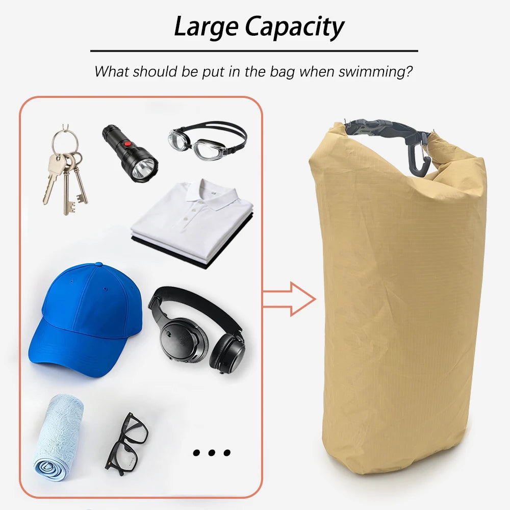 Ultralight Waterproof Dry Bag for Swimming Paddle Outdoor Adventures