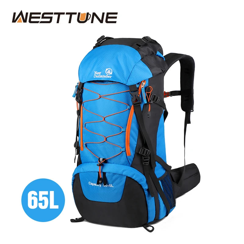 65L Waterproof Climbing Backpack for Camping Hiking Travel