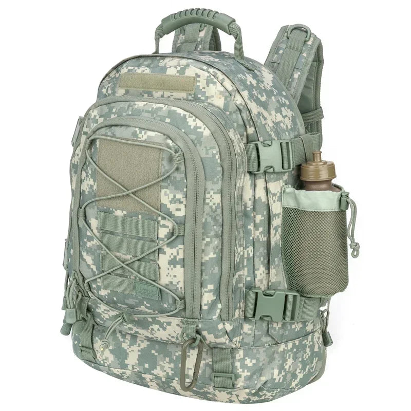 60L Tactical Military Backpack for Hiking Camping Travel Outdoor Adventures