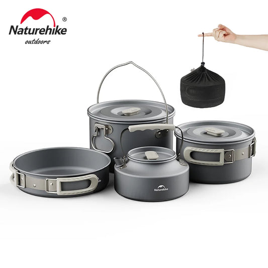 Portable Camping Cookware Kit for Outdoor Picnic Cooking Adventures