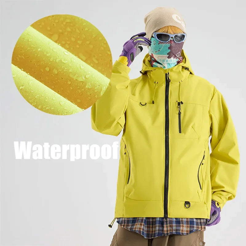 Unisex Waterproof Hiking Jacket for Camping Climbing Outdoor Adventures