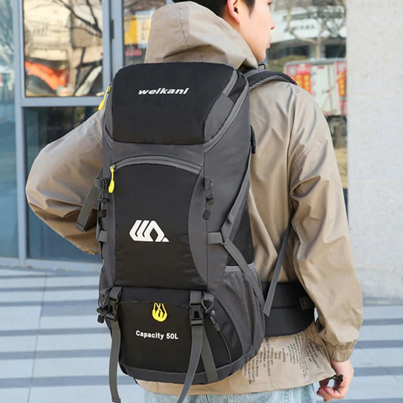 50L Waterproof Travel Backpack for Hiking Camping Climbing Outdoor Adventures