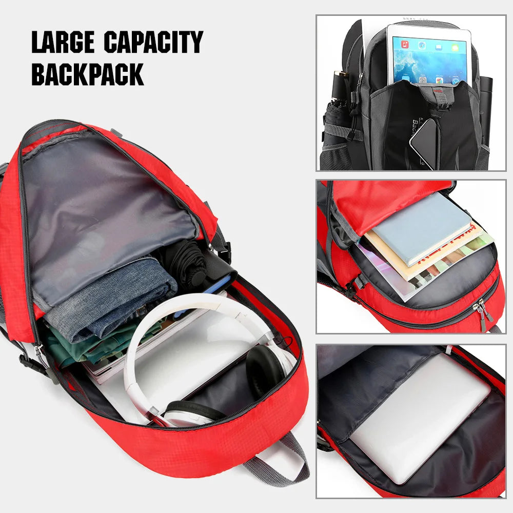 40L Waterproof Hiking Backpack for Travel Trekking Mountaineering Adventures