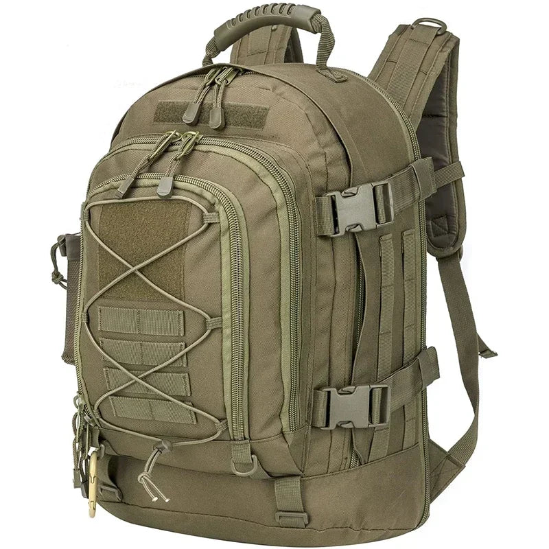 60L Tactical Military Backpack for Hiking Camping Travel Outdoor Adventures