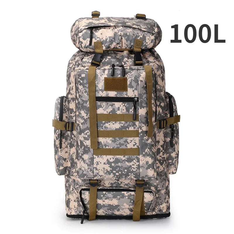 80L Tactical Backpack for Hiking Camping Travel Adventures
